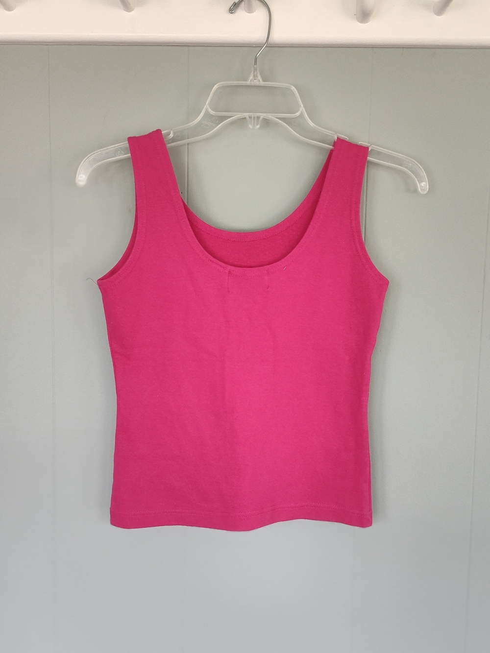 Vintage Women's Fuchsia Tank Top - Cotton - Fits like "S" - Picture 2 of 3